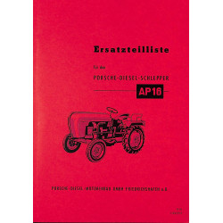 Ersatzteilliste Porsche-Diesel AP16, onderdelenlijst