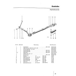 Ersatzteilliste Porsche-Diesel AP16, onderdelenlijst