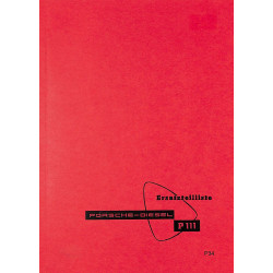 Ersatzteilliste Porsche-Diesel P111, onderdelenlijst