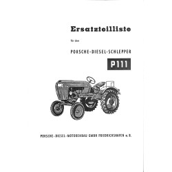 Ersatzteilliste Porsche-Diesel P111, onderdelenlijst