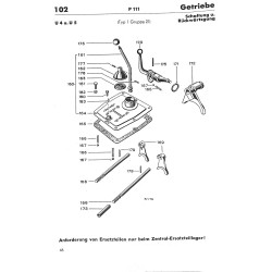 Ersatzteilliste Porsche-Diesel P111, onderdelenlijst