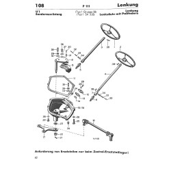 Ersatzteilliste Porsche-Diesel P111, onderdelenlijst