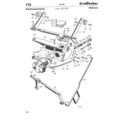 Ersatzteilliste Porsche-Diesel P111, onderdelenlijst