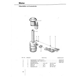 Ersatzteilliste Porsche-Diesel P122, onderdelen lijst