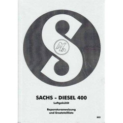 Reparaturanweisung und Ersatzteilliste Sachs Diesel 400 