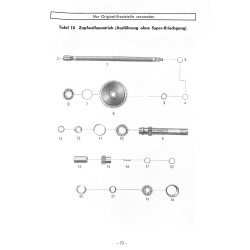 Z02 Betriebsanleitung, Ersatzteilliste ( onderhoudsboek), ZF/ZP-achterbrug A-20/18II, Voor de Master 408-409