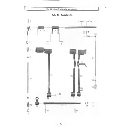 Z02 Betriebsanleitung, Ersatzteilliste ( onderhoudsboek), ZF/ZP-achterbrug A-20/18II, Voor de Master 408-409