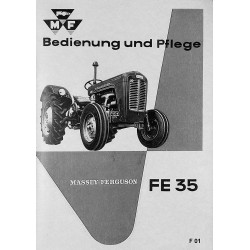 F01 Massey Ferguson Bedienung und Pflege FE35