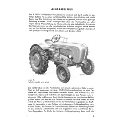 Betriebsanleitung und Ersatzteilliste für Allgaier Dieselschlepper A133, gebruiksaanwijzing, handleiding