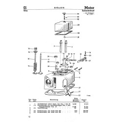 Ersatzteilliste für den Allgaier Dieselschlepper A12 und A16, Onderdelenlijst 