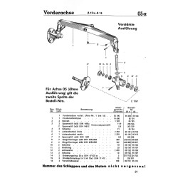 Ersatzteilliste für den Allgaier Dieselschlepper A12 und A16, Onderdelenlijst 