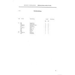 F06 Ersatzteilliste Massey-Ferguson Schlepper TE20