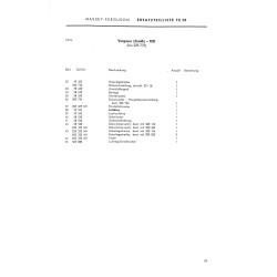 F06 Ersatzteilliste Massey-Ferguson Schlepper TE20
