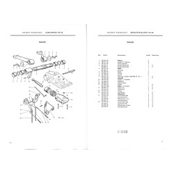 F02 Ersatzteil-Liste Massey-Ferguson Schlepper FE35