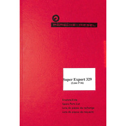 Ersatzteilliste Porsche-Diesel Super Export 329, onderdelenlijst