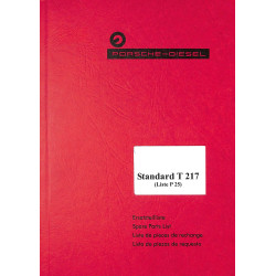 Ersatzteilliste Porsche-Diesel Standard T217, onderdelenlijst