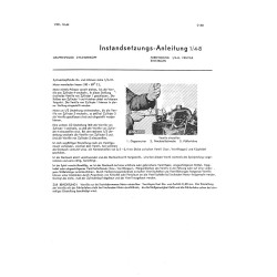 Instandsetzunganleitung Hanomag-dieselmotor D301, handleiding, gebruiksaanwijzing