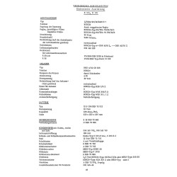 Technische Daten für Hanomag-Radschlepper, technische data, technische gegevens bis 1965