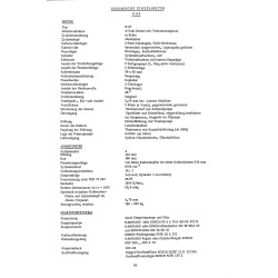 Technische Daten für Hanomag-Radschlepper, technische data, technische gegevens bis 1965