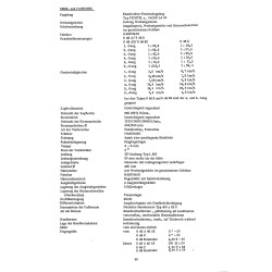 Technische Daten für Hanomag-Radschlepper, technische data, technische gegevens bis 1965