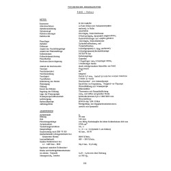 Technische Daten für Hanomag-Radschlepper, technische data, technische gegevens bis 1965