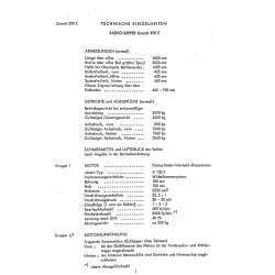 Technische Einzelheiten und Instandsetzungshinweise für Hanomag, technische data, technische gegevens, handleiding 