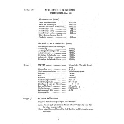 Technische Einzelheiten und Instandsetzungshinweise für Hanomag, technische data, technische gegevens, handleiding 