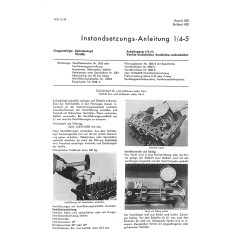 Instandsetzungsanleitung Hanomag-Radschlepper Granit500, Brillant600, handleiding