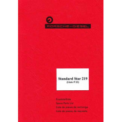 P-23 Ersatzteilliste Porsche-Diesel Standard Star 219, onderdelenlijst