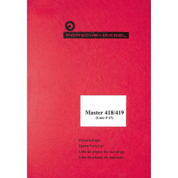 Ersatzteilliste Porsche-Diesel Master 418/419, onderdelenlijst