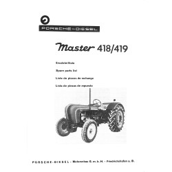 Ersatzteilliste Porsche-Diesel Master 418/419, onderdelenlijst