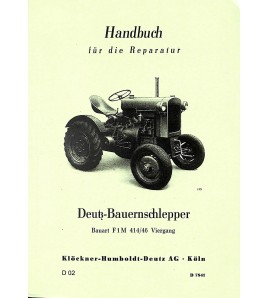 D02 - Handbuch für die Reparatur Deutz-bauernschlepper F1M 414/46