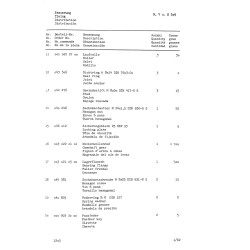 Ersatzteilliste Porsche-Diesel Super 309 , onderdelenlijst