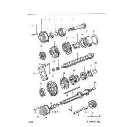 Ersatzteilliste Porsche-Diesel Super 309 , onderdelenlijst