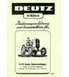 D03 - Bedienungsanleitung und Ersatzteilliste f&uuml;r 15PS Deutz-Bauernschlepper F1L514/50