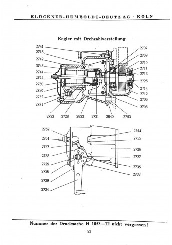 D04 - Bedienungsanleitung und Ersatzteilliste für Deutz-F2L 514/50