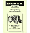 D06 - Bedienungsanleitung und Ersatzteilliste zum Deutz-Schlepper