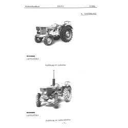 Werkstatthandbuch für Deutz-Traktoren D5006, werkplaatshandboek