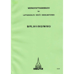 Werkstatthandbuch für luftgekühlte Deutz Dieselmotoren B/FL911/912/W/913, werkplaats handboek