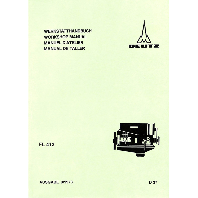 Werkstatthandbuch Deutz FL413 , werkplaats handboek