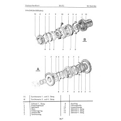 Werkstatthandbuch Getriebe Deutz D2506-D5506-D5206,D6206, werkplaats handboek