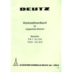 Werkstatthandbuch für luftgekühlte Motoren F/A 1-6 L514, F/A 6-12 L614, werkplaatshandboek