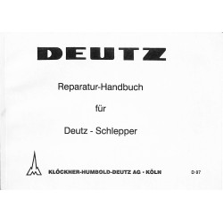 Reparatur-Handbuch für Deutz-Schlepper, reparatie handboek