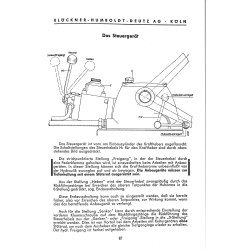Bedienungsanleitung und Ersatzteilliste für 18/24 PS-Schlepper, gebruiksaanwijzing en onderdelen lijst 