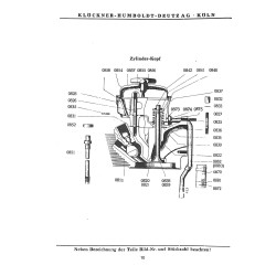 Bedienungsanleitung und Ersatzteilliste für Deutz-Universal-Schlepper, gebruiksaanwijzing en onderdelen lijst 