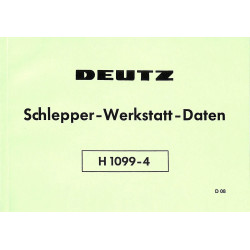 Schlepper-Werkstatt-Daten H1099-4, traktor , werkplaats gegevens 