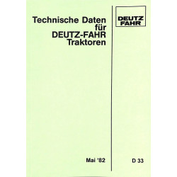 Technische Daten für Deutz-Fahr Traktoren , technische data