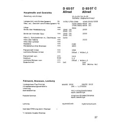 Technische Daten für Deutz-Fahr Traktoren , technische data
