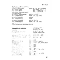 Technische Daten für Deutz-Fahr Traktoren , technische data