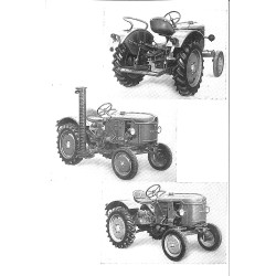 Betriebsanleitung und Ersatzteilliste für den Deutz-Diesel-Schlepper D15, gebruiksaanwijzing en onderdelenlijst
